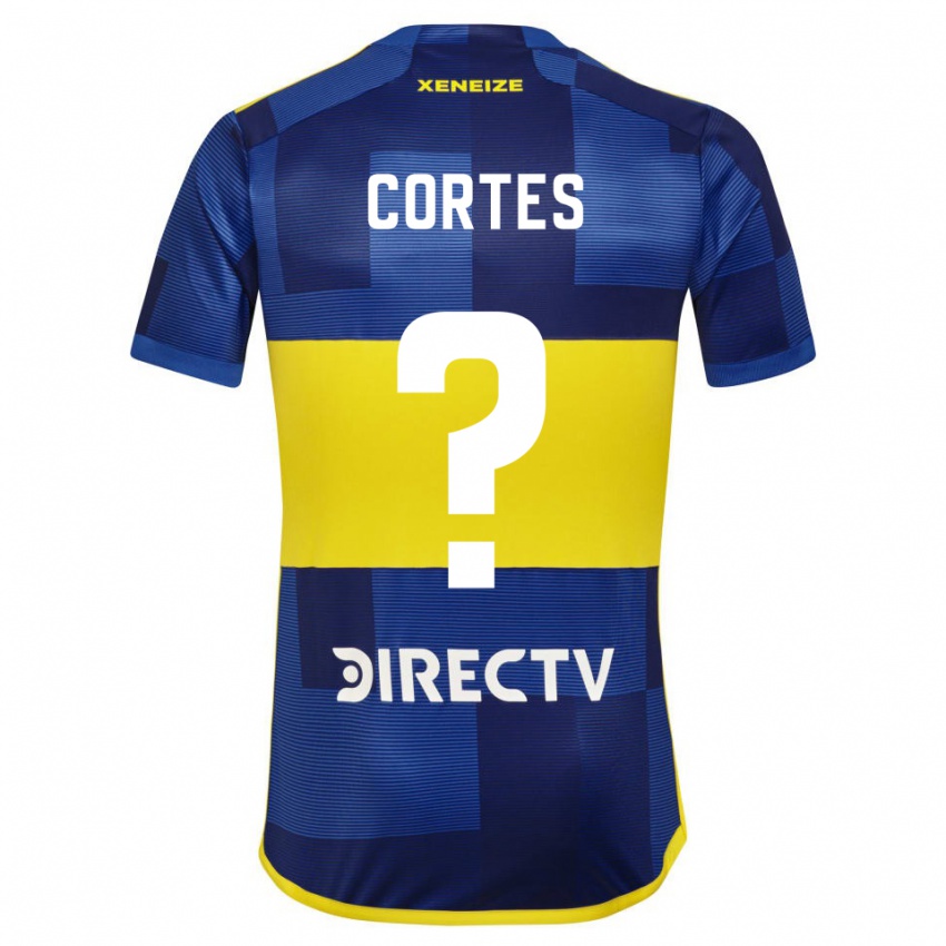 Niño Camiseta Brandon Cortes #0 Azul Amarillo 1ª Equipación 2024/25 La Camisa Perú