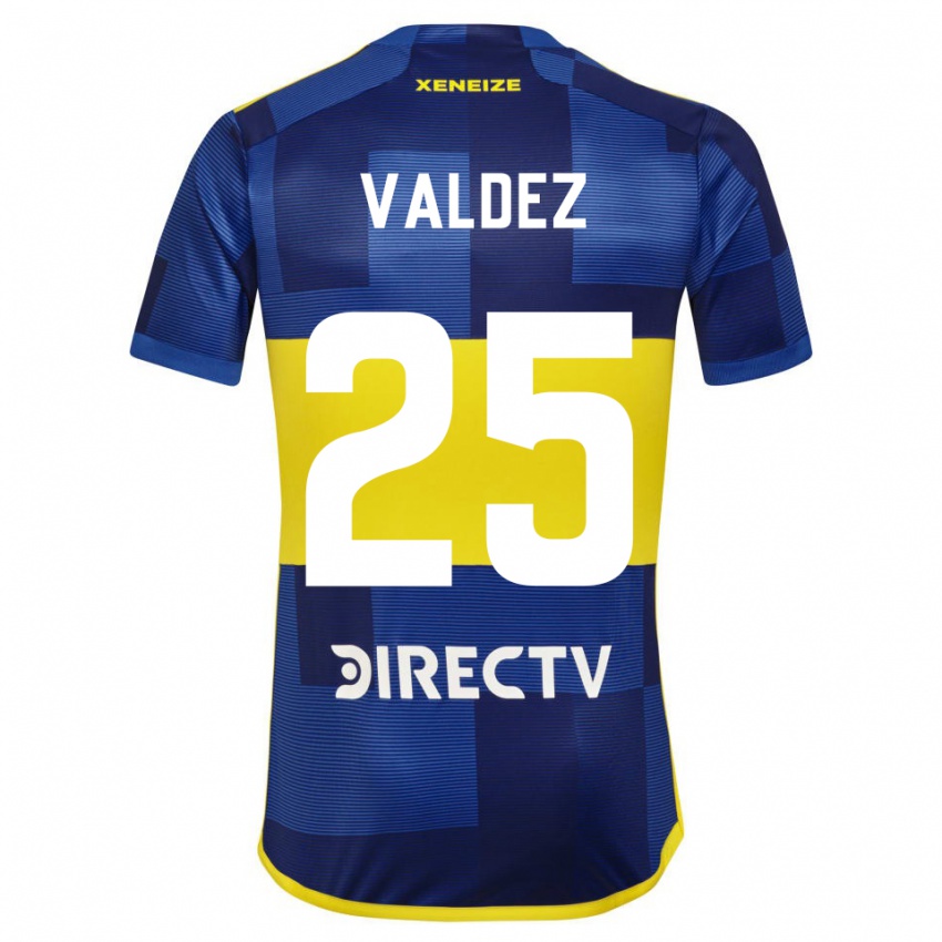 Niño Camiseta Bruno Valdez #25 Azul Amarillo 1ª Equipación 2024/25 La Camisa Perú