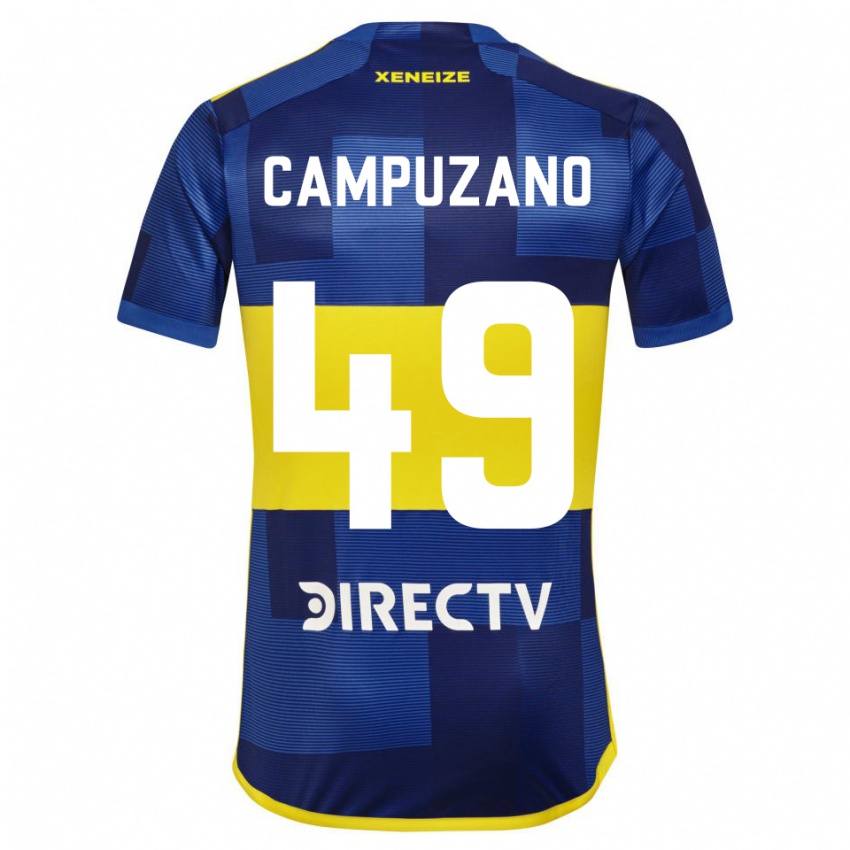 Niño Camiseta Jorman Campuzano #49 Azul Amarillo 1ª Equipación 2024/25 La Camisa Perú