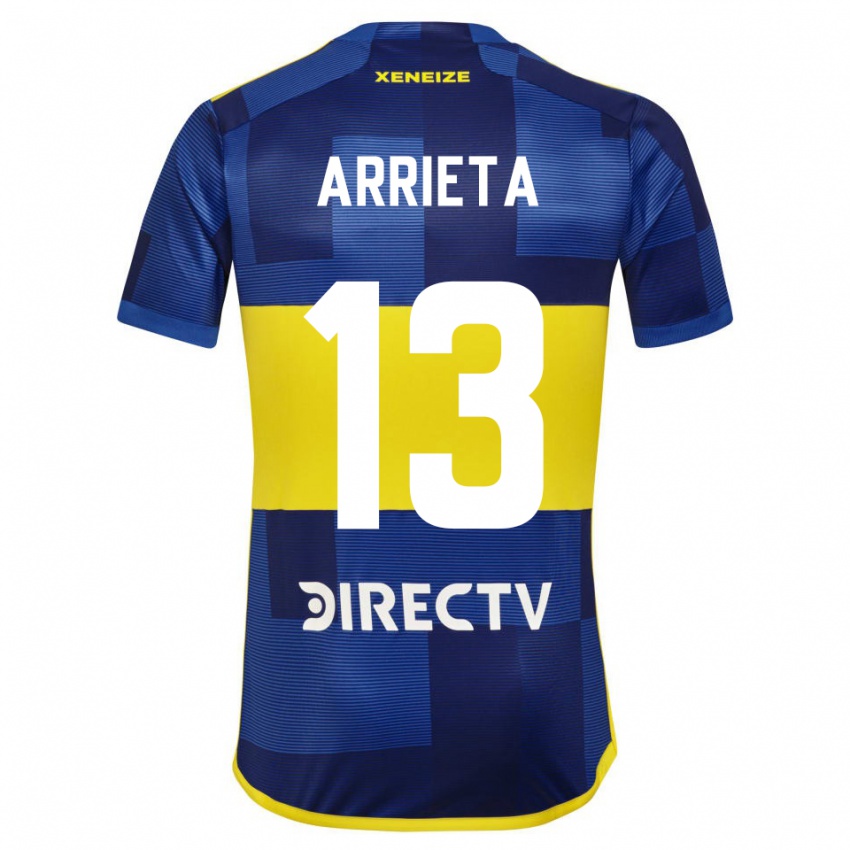 Niño Camiseta Thomas Arrieta #13 Azul Amarillo 1ª Equipación 2024/25 La Camisa Perú