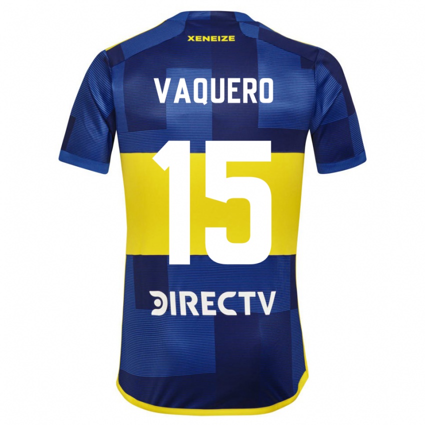 Niño Camiseta Ivan Vaquero #15 Azul Amarillo 1ª Equipación 2024/25 La Camisa Perú