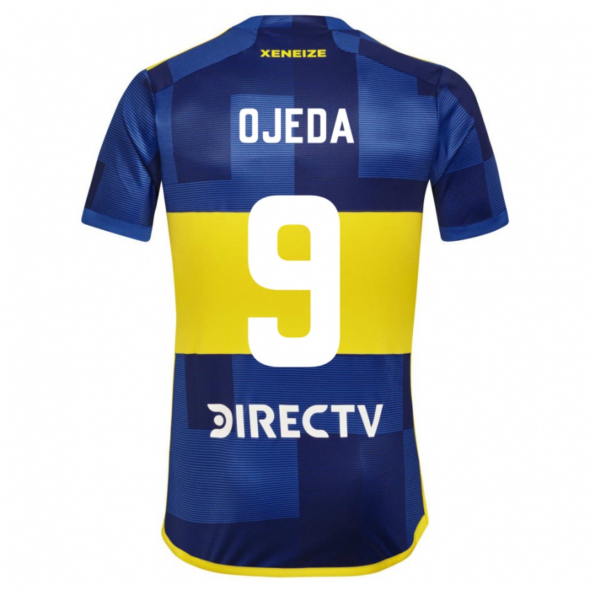 Niño Camiseta Andrea Ojeda #9 Azul Amarillo 1ª Equipación 2024/25 La Camisa Perú