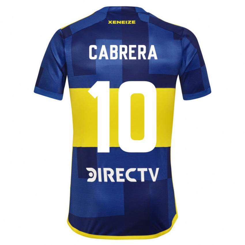 Niño Camiseta Micaela Cabrera #10 Azul Amarillo 1ª Equipación 2024/25 La Camisa Perú