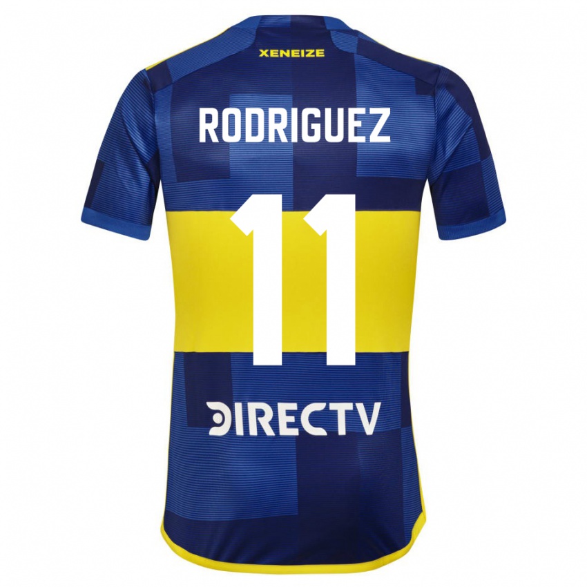 Niño Camiseta Yamila Rodriguez #11 Azul Amarillo 1ª Equipación 2024/25 La Camisa Perú