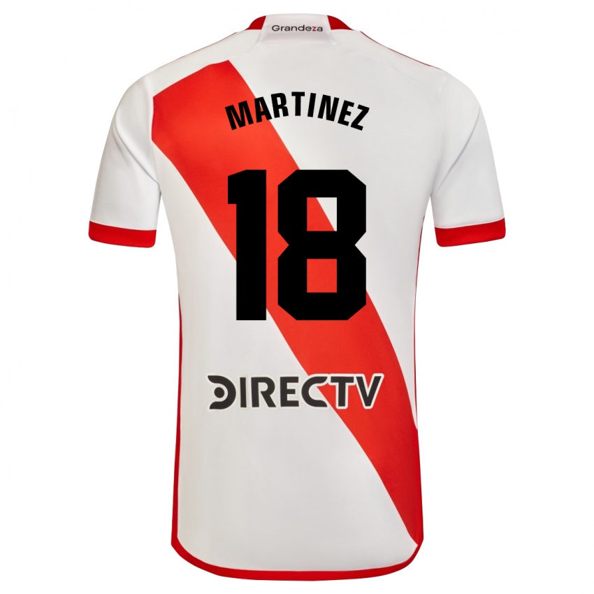 Niño Camiseta Pity Martínez #18 Blanco Rojo 1ª Equipación 2024/25 La Camisa Perú