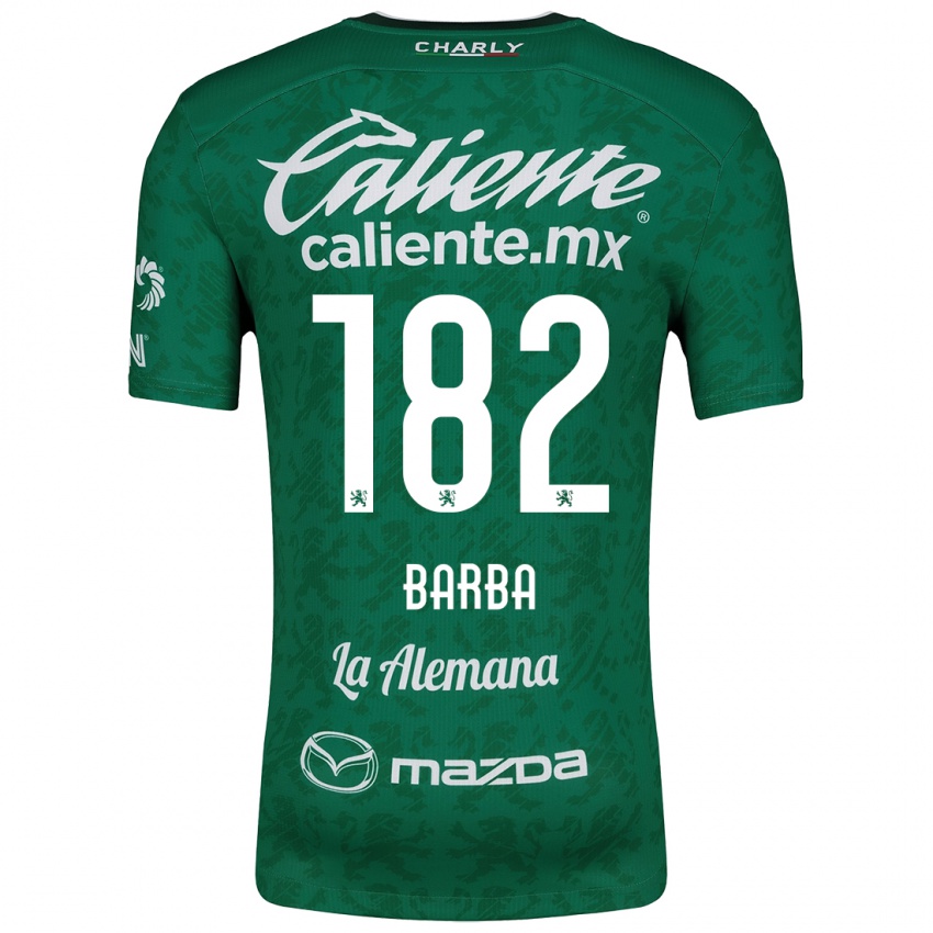 Niño Camiseta Austin Barba #182 Verde Blanco 1ª Equipación 2024/25 La Camisa Perú