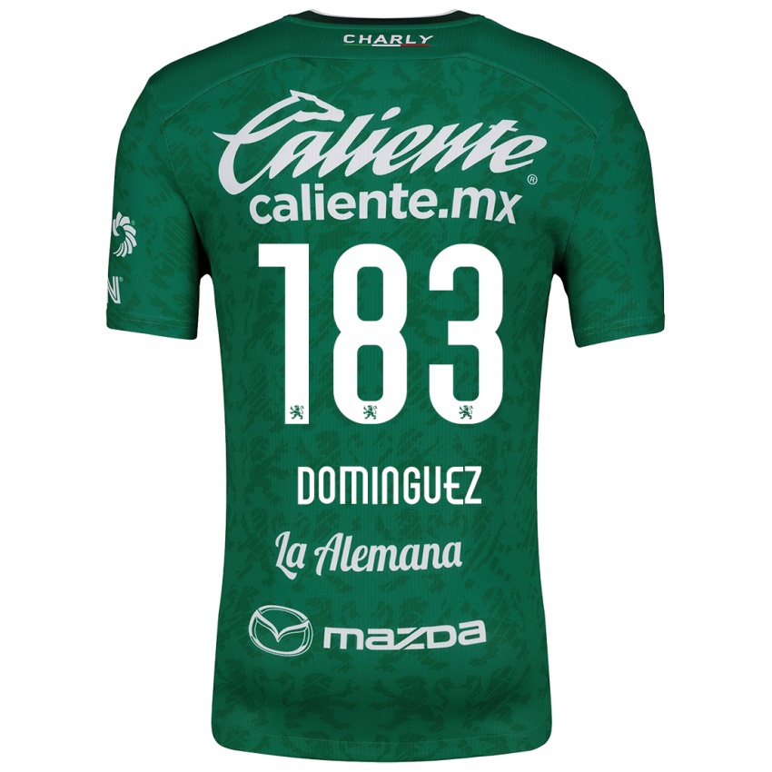 Niño Camiseta Jesús Domínguez #183 Verde Blanco 1ª Equipación 2024/25 La Camisa Perú