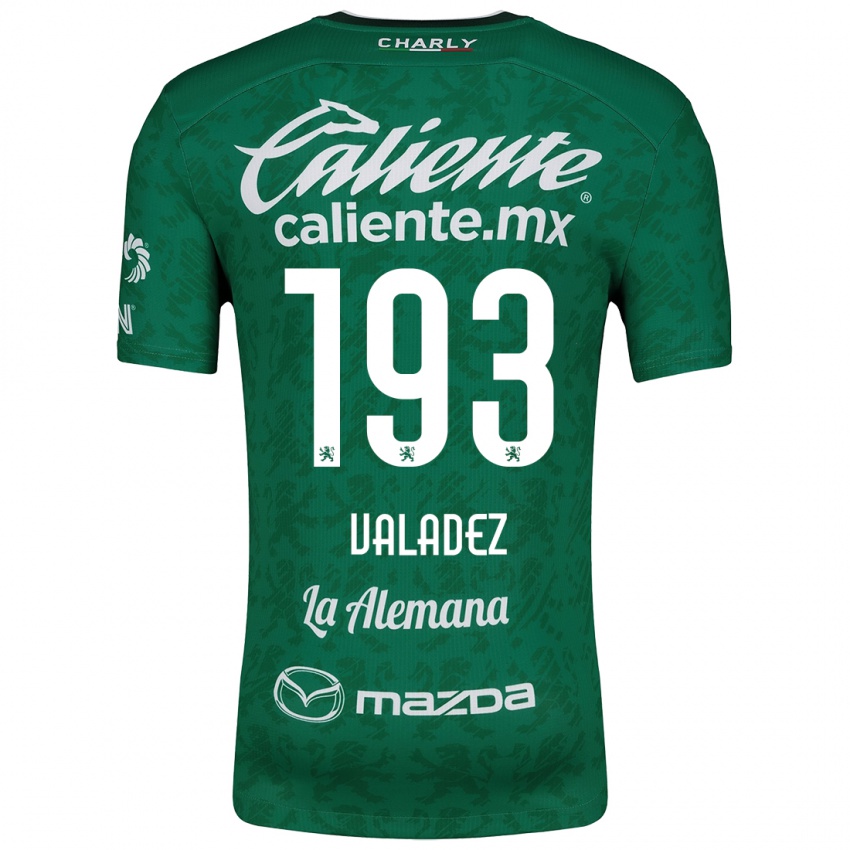 Niño Camiseta Luis Valadez #193 Verde Blanco 1ª Equipación 2024/25 La Camisa Perú