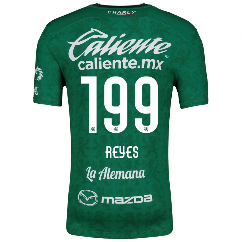 Niño Camiseta Jonathan Reyes #199 Verde Blanco 1ª Equipación 2024/25 La Camisa Perú