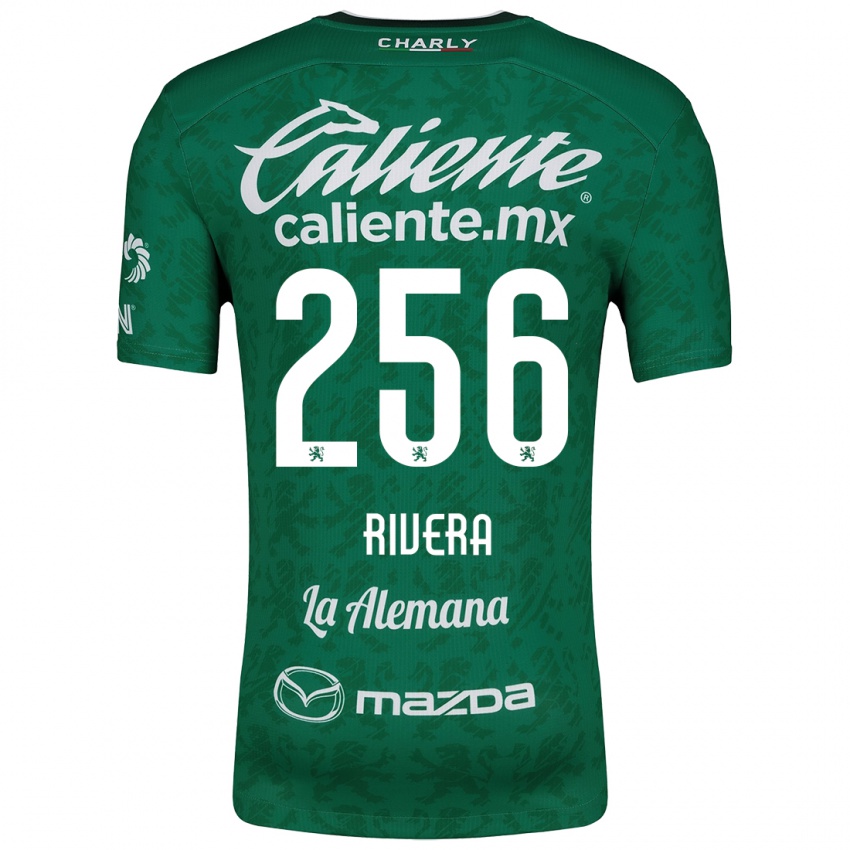 Niño Camiseta Fernando Rivera #256 Verde Blanco 1ª Equipación 2024/25 La Camisa Perú