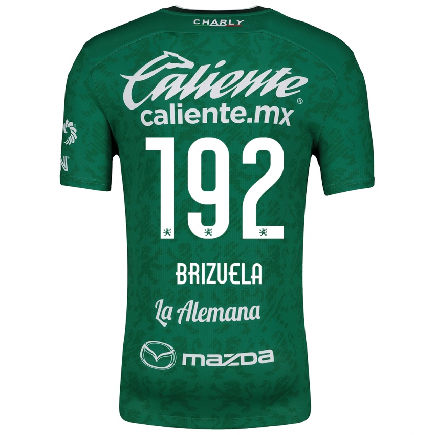 Niño Camiseta Juan Brizuela #192 Verde Blanco 1ª Equipación 2024/25 La Camisa Perú