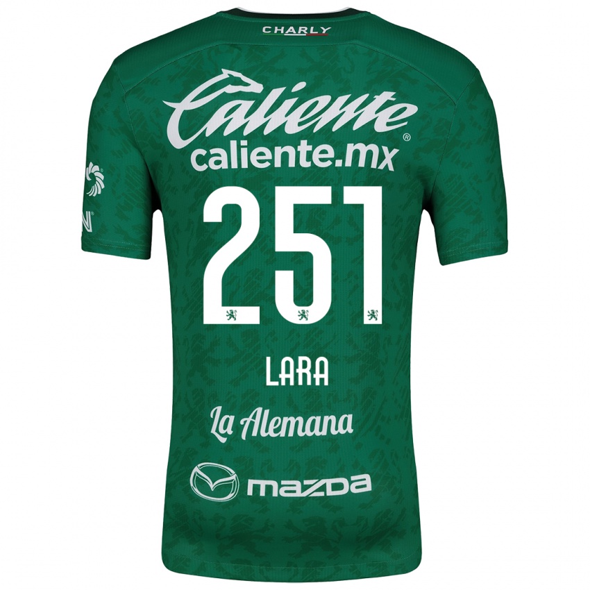 Niño Camiseta Tristán Lara #251 Verde Blanco 1ª Equipación 2024/25 La Camisa Perú