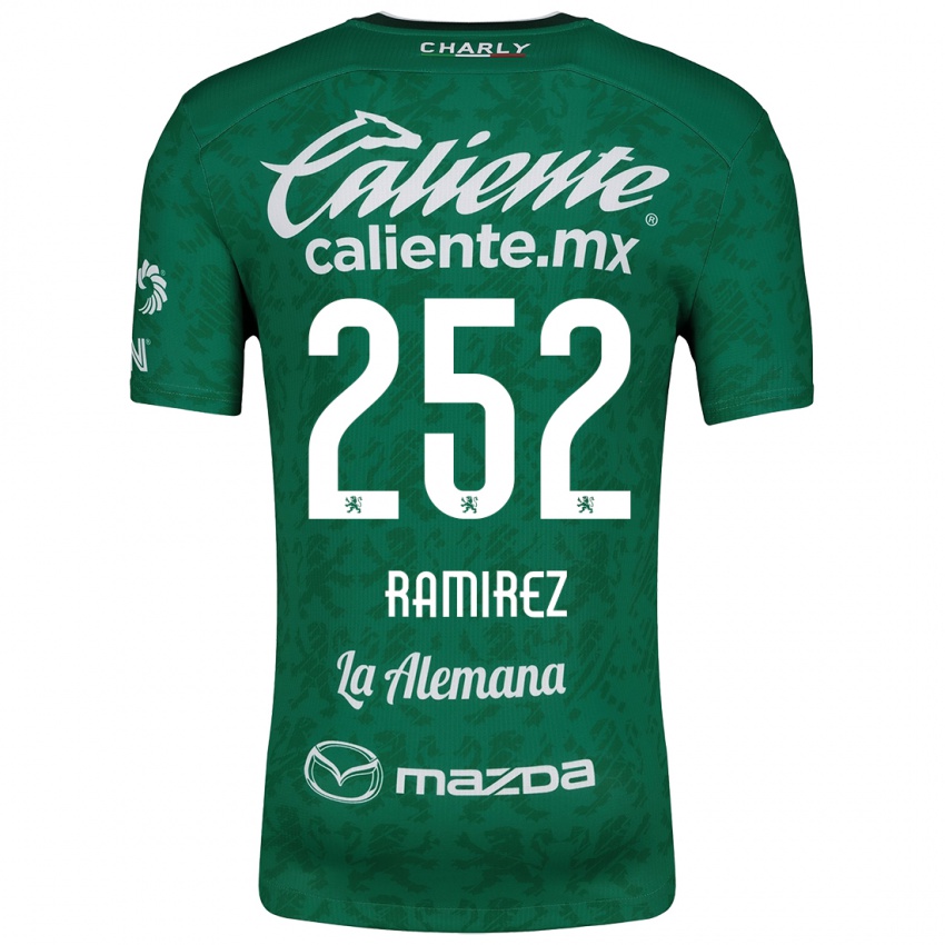 Niño Camiseta Luis Ramírez #252 Verde Blanco 1ª Equipación 2024/25 La Camisa Perú