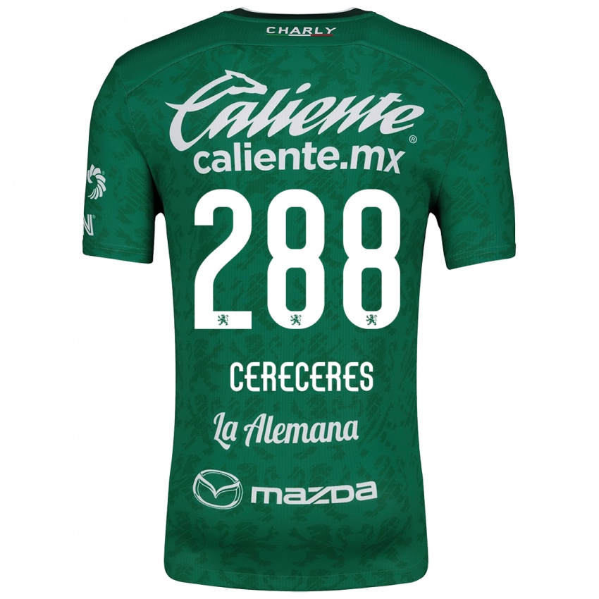 Niño Camiseta Thomas Cereceres #288 Verde Blanco 1ª Equipación 2024/25 La Camisa Perú