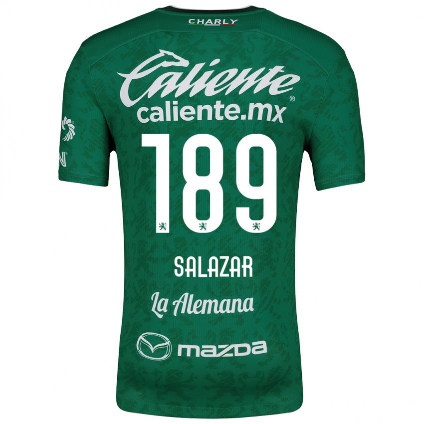 Niño Camiseta José Salazar #189 Verde Blanco 1ª Equipación 2024/25 La Camisa Perú