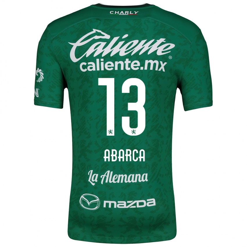 Niño Camiseta Vidalia Abarca #13 Verde Blanco 1ª Equipación 2024/25 La Camisa Perú