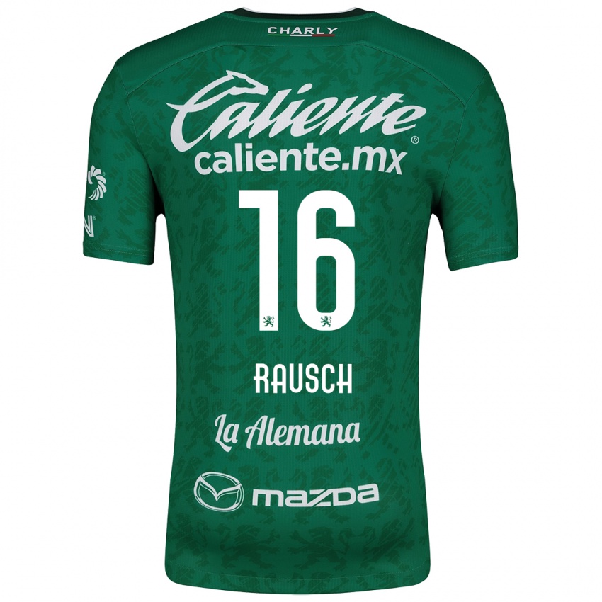 Niño Camiseta Mayalu Rausch #16 Verde Blanco 1ª Equipación 2024/25 La Camisa Perú