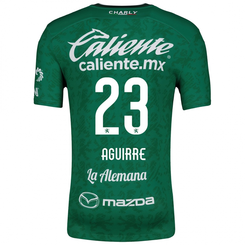 Niño Camiseta Zoe Aguirre #23 Verde Blanco 1ª Equipación 2024/25 La Camisa Perú