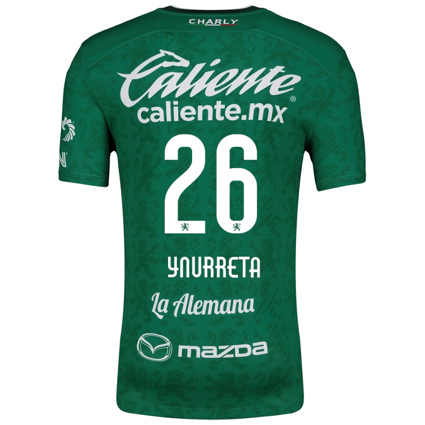 Niño Camiseta Alexandra Hernández Ynurreta #26 Verde Blanco 1ª Equipación 2024/25 La Camisa Perú