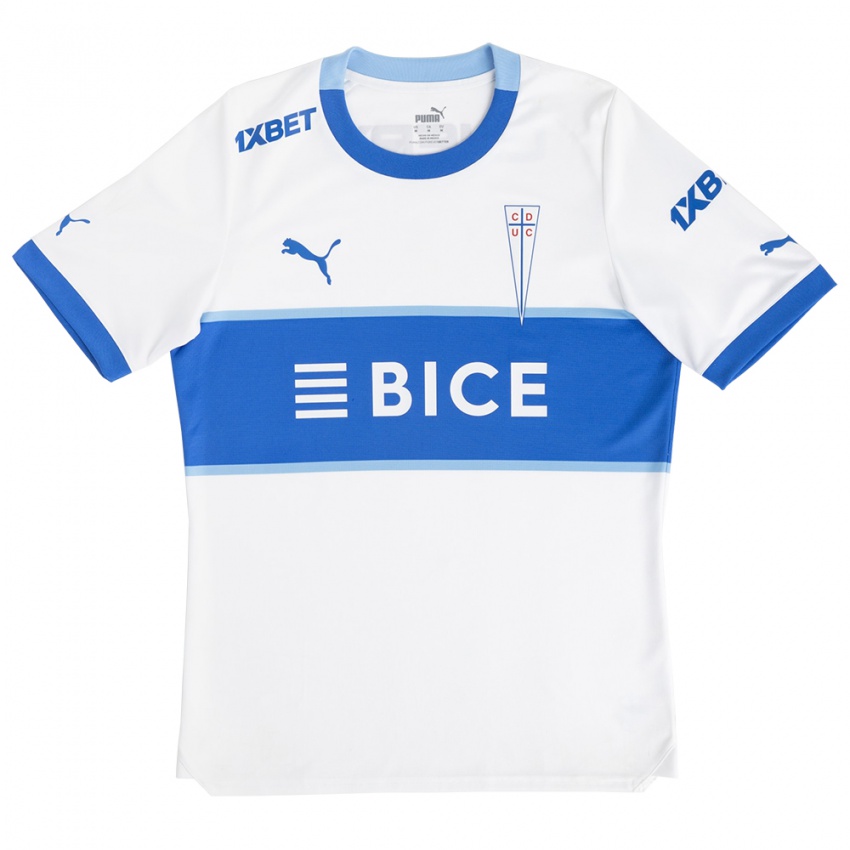 Niño Camiseta Alexander Aravena #18 Blanco Azul 1ª Equipación 2024/25 La Camisa Perú