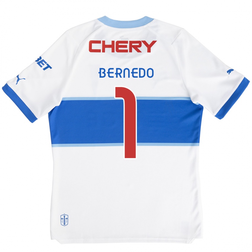 Niño Camiseta Vicente Bernedo #1 Blanco Azul 1ª Equipación 2024/25 La Camisa Perú