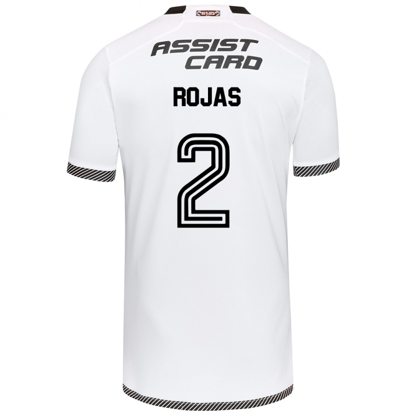 Niño Camiseta Jeyson Rojas #2 Blanco Negro 1ª Equipación 2024/25 La Camisa Perú