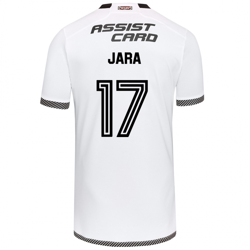 Niño Camiseta Ignacio Jara #17 Blanco Negro 1ª Equipación 2024/25 La Camisa Perú