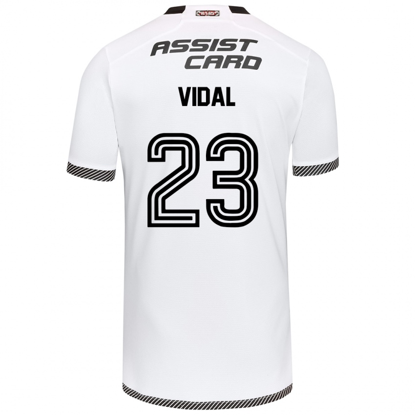 Niño Camiseta Arturo Vidal #23 Blanco Negro 1ª Equipación 2024/25 La Camisa Perú