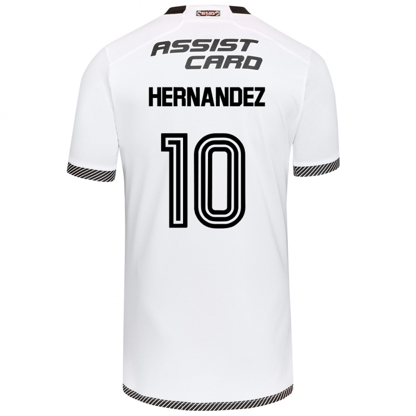 Niño Camiseta Leandro Hernández #10 Blanco Negro 1ª Equipación 2024/25 La Camisa Perú