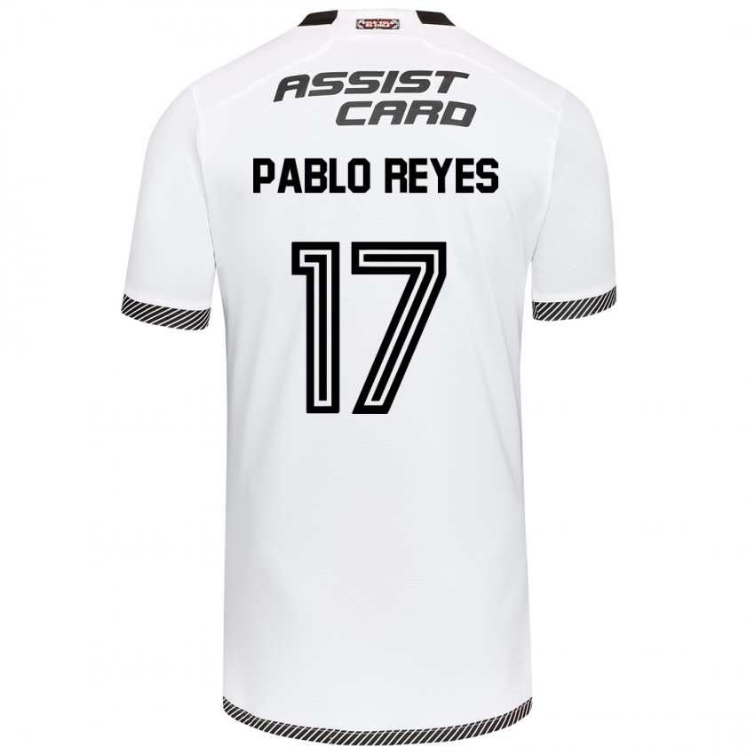 Niño Camiseta Juan Pablo Reyes #17 Blanco Negro 1ª Equipación 2024/25 La Camisa Perú