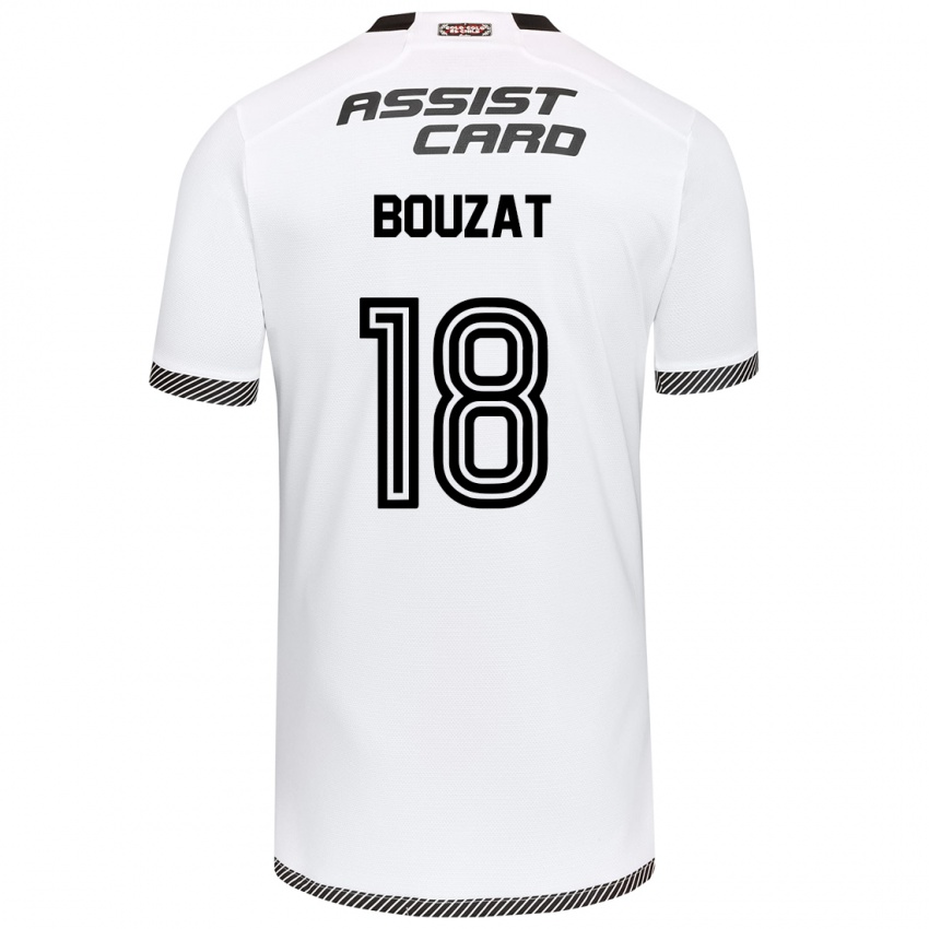 Niño Camiseta Agustín Bouzat #18 Blanco Negro 1ª Equipación 2024/25 La Camisa Perú