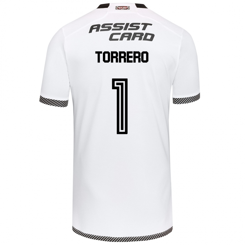 Niño Camiseta Ryann Torrero #1 Blanco Negro 1ª Equipación 2024/25 La Camisa Perú