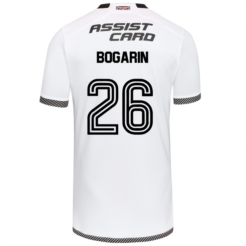 Niño Camiseta Dahiana Bogarín #26 Blanco Negro 1ª Equipación 2024/25 La Camisa Perú