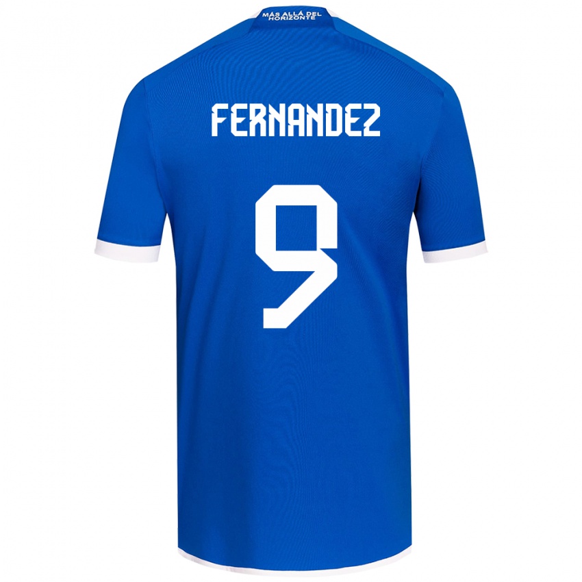 Niño Camiseta Leandro Fernández #9 Azul Blanco 1ª Equipación 2024/25 La Camisa Perú