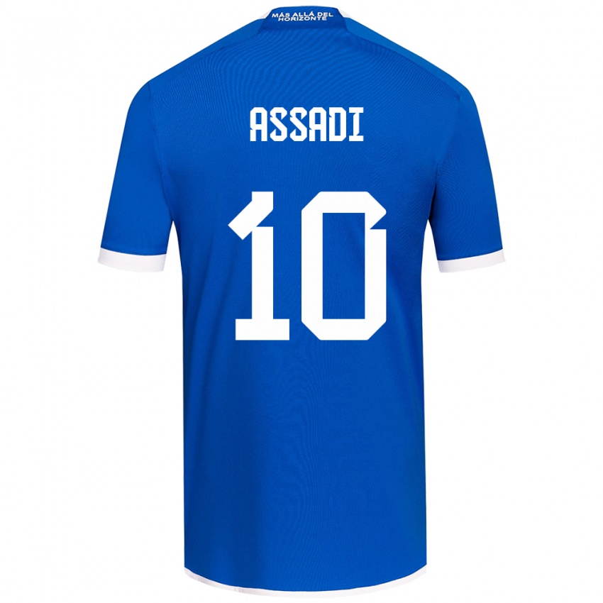 Niño Camiseta Lucas Assadi #10 Azul Blanco 1ª Equipación 2024/25 La Camisa Perú