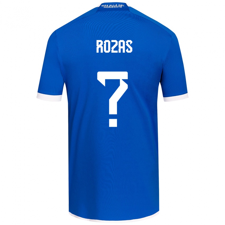 Niño Camiseta Sergio Rozas #0 Azul Blanco 1ª Equipación 2024/25 La Camisa Perú