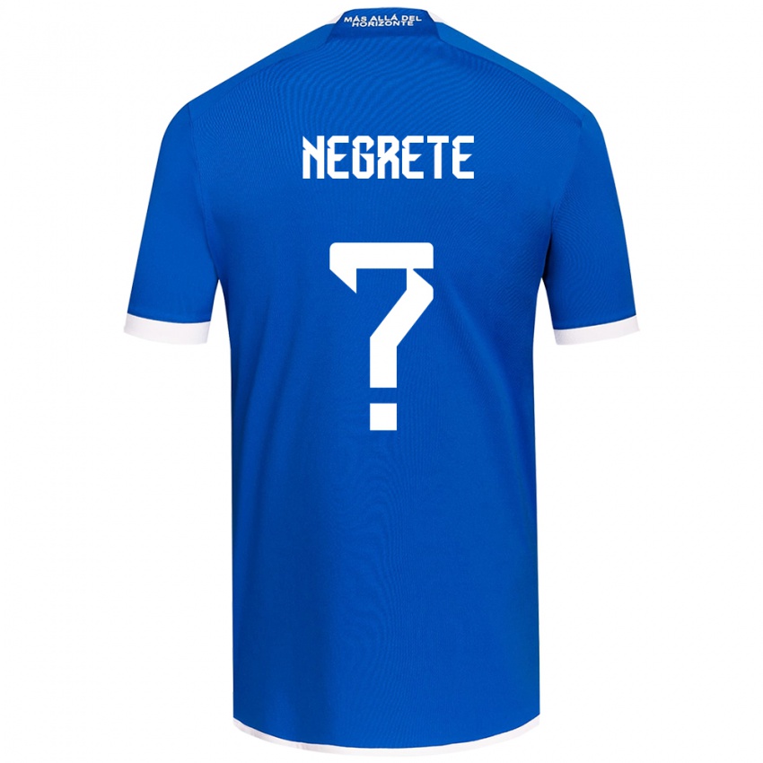 Niño Camiseta Salvador Negrete #0 Azul Blanco 1ª Equipación 2024/25 La Camisa Perú