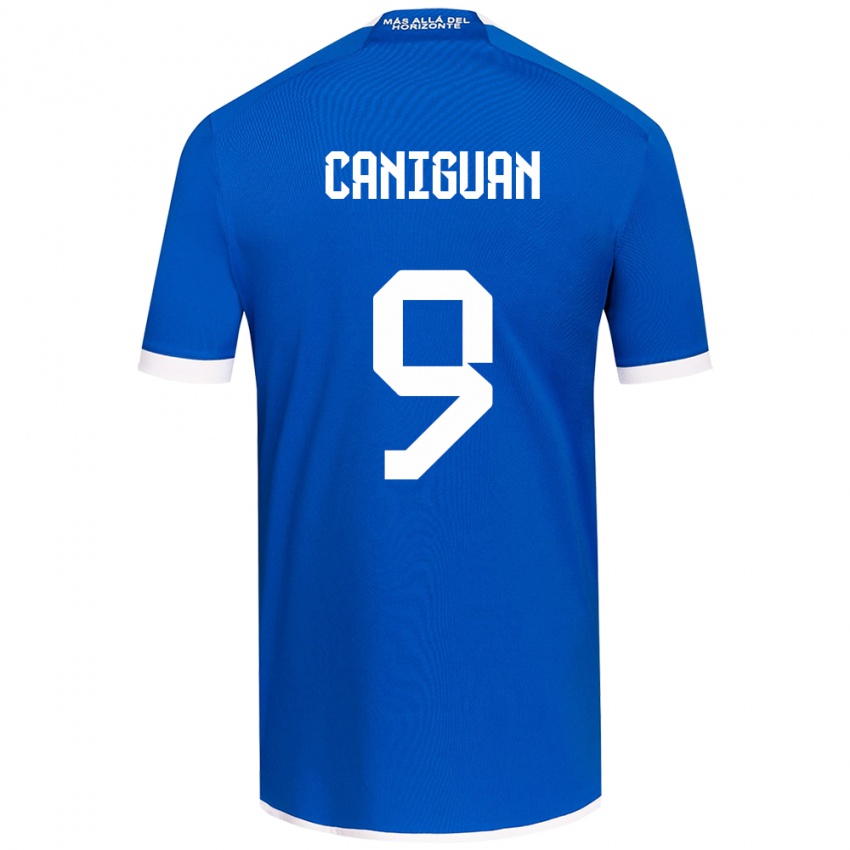 Niño Camiseta Franchesca Caniguán #9 Azul Blanco 1ª Equipación 2024/25 La Camisa Perú