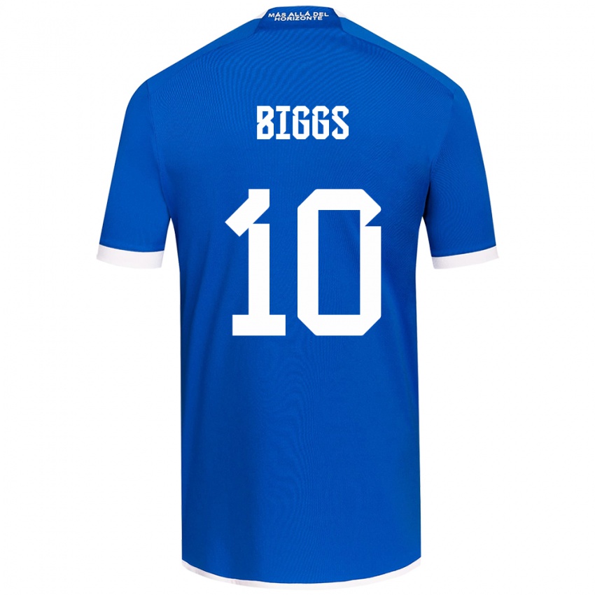 Niño Camiseta Nicole Denise Fajre Biggs #10 Azul Blanco 1ª Equipación 2024/25 La Camisa Perú