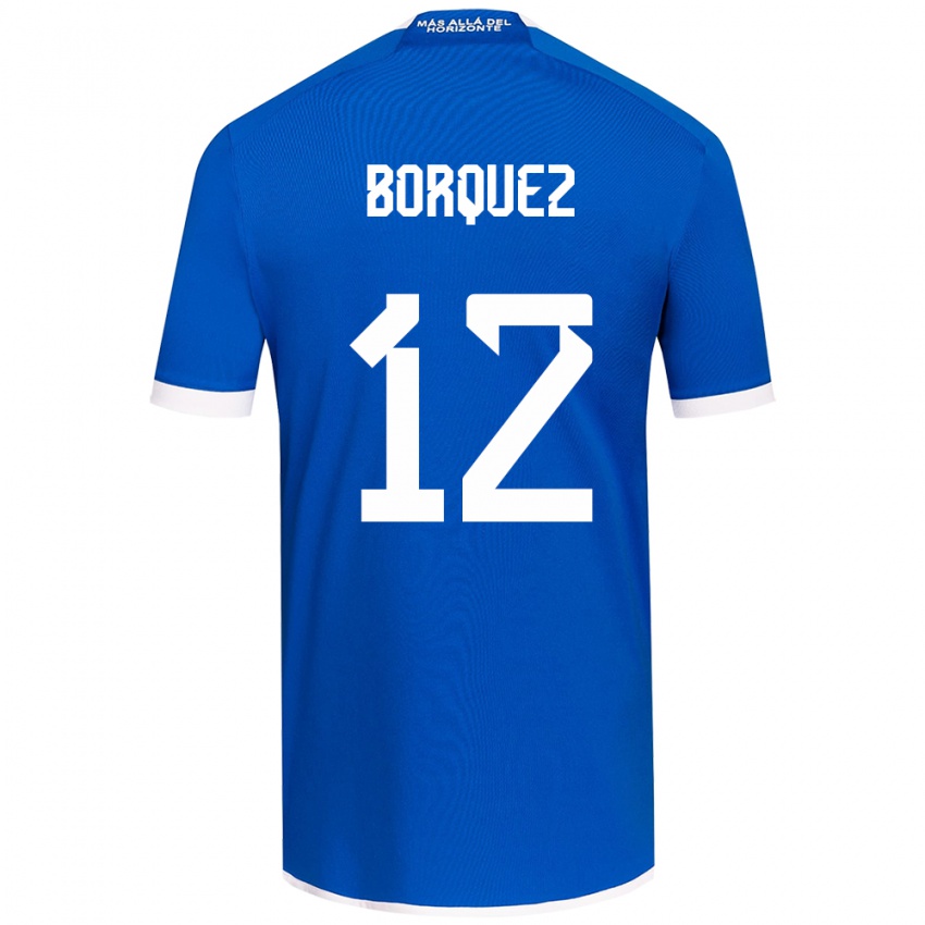 Niño Camiseta Gabriela Bórquez #12 Azul Blanco 1ª Equipación 2024/25 La Camisa Perú