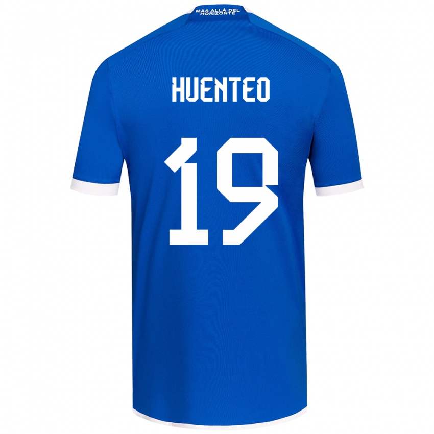 Niño Camiseta Yessenia Huenteo #19 Azul Blanco 1ª Equipación 2024/25 La Camisa Perú