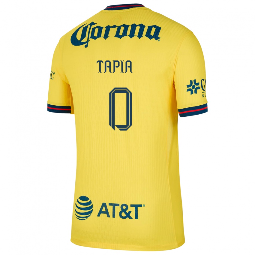 Niño Camiseta Leonardo Tapia #0 Amarillo Azul 1ª Equipación 2024/25 La Camisa Perú