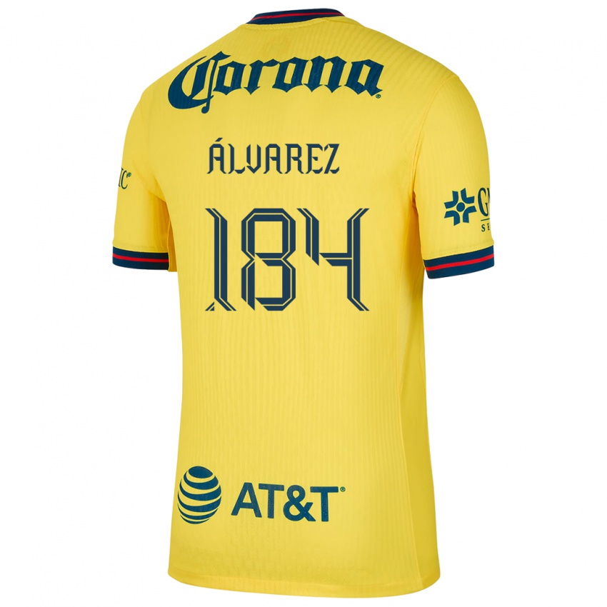 Niño Camiseta Antonio Álvarez #184 Amarillo Azul 1ª Equipación 2024/25 La Camisa Perú