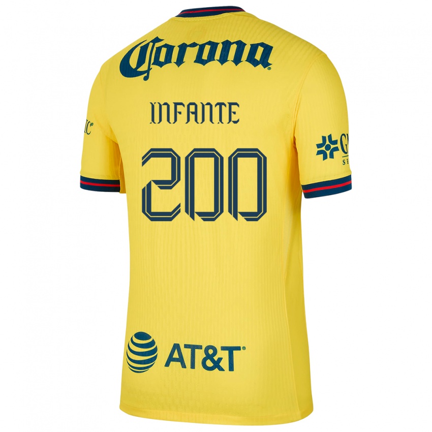 Niño Camiseta Armando Infante #200 Amarillo Azul 1ª Equipación 2024/25 La Camisa Perú