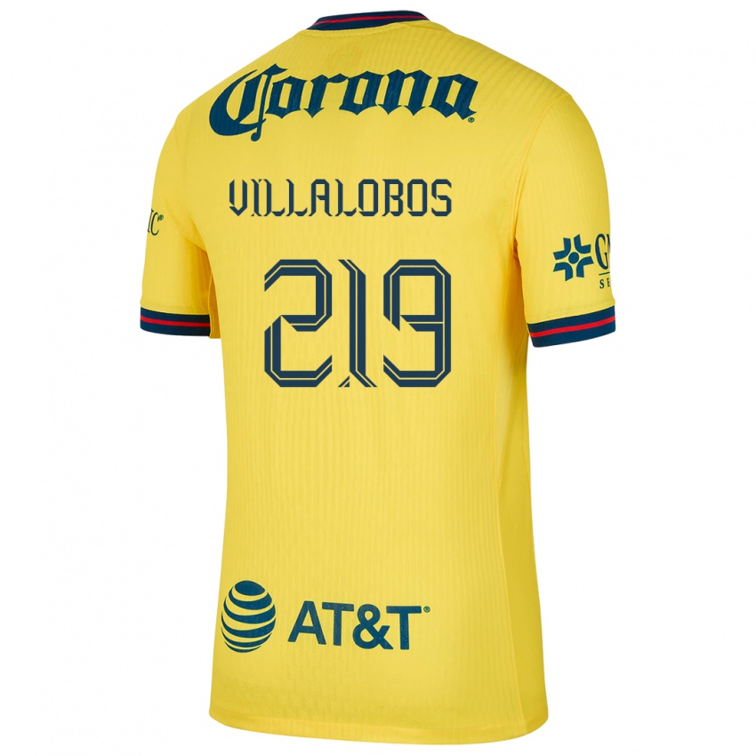 Niño Camiseta Patricio Villalobos #219 Amarillo Azul 1ª Equipación 2024/25 La Camisa Perú