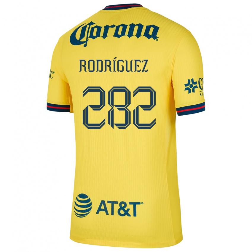 Niño Camiseta Francisco Rodríguez #282 Amarillo Azul 1ª Equipación 2024/25 La Camisa Perú