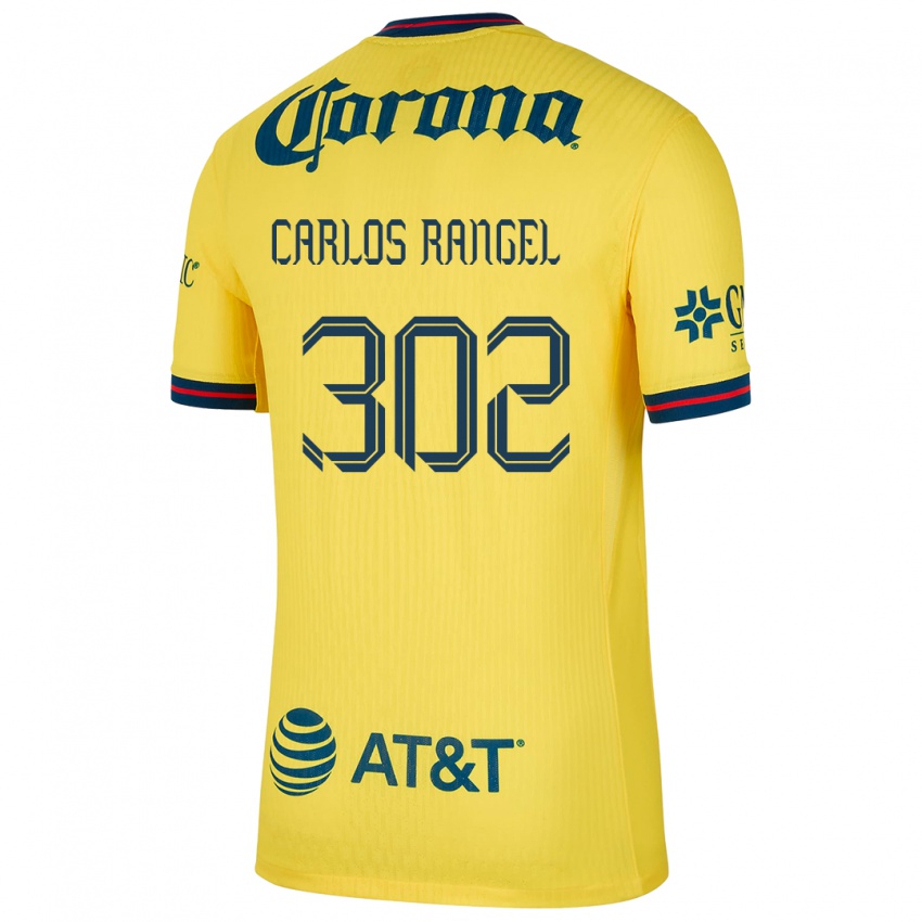 Niño Camiseta Juan Carlos Rangel #302 Amarillo Azul 1ª Equipación 2024/25 La Camisa Perú