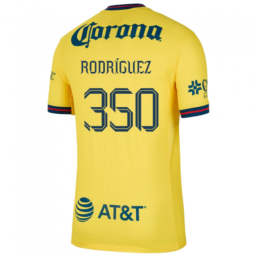 Niño Camiseta Ángel Rodríguez #350 Amarillo Azul 1ª Equipación 2024/25 La Camisa Perú