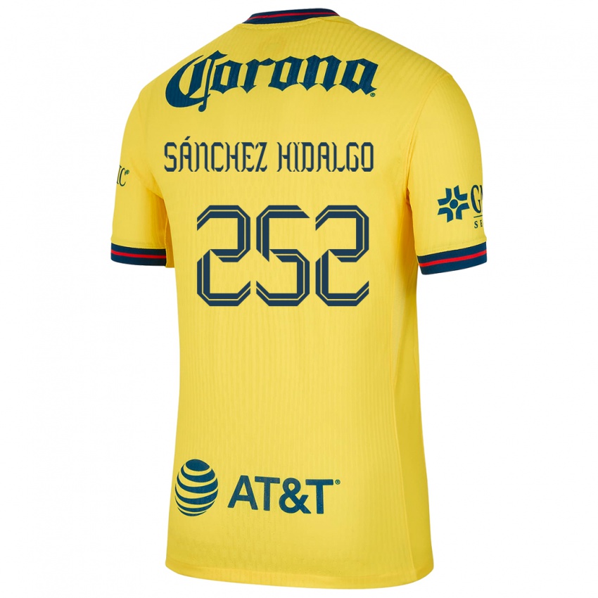 Niño Camiseta Horacio Sánchez Hidalgo #252 Amarillo Azul 1ª Equipación 2024/25 La Camisa Perú