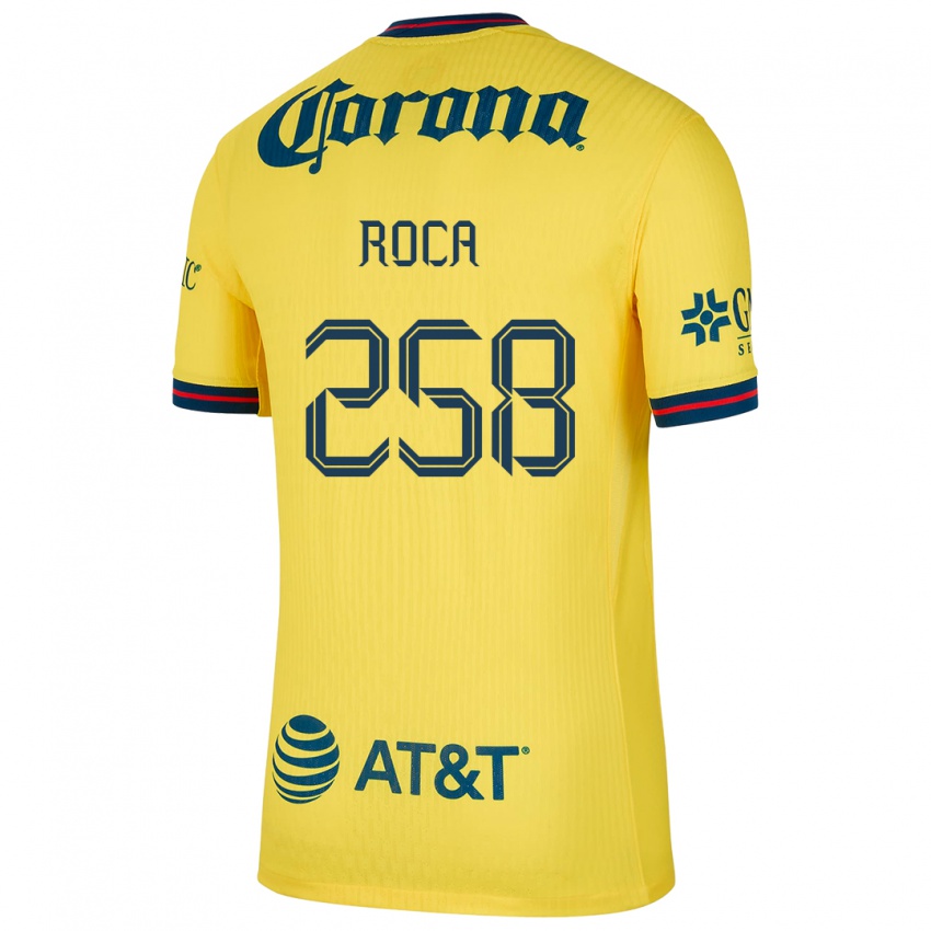 Niño Camiseta Juan Roca #258 Amarillo Azul 1ª Equipación 2024/25 La Camisa Perú